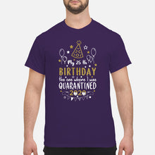 Load image into Gallery viewer, Vintage Funny My 45th Birthday The One Where I Was Quarantined Guys Tee
