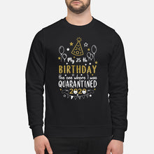 Load image into Gallery viewer, Vintage Funny My 45th Birthday The One Where I Was Quarantined Sweatshirt

