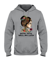 Load image into Gallery viewer, Nerdy Dirty Inked And Curvy Funny Gift For Friends Hoodie
