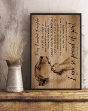 Load image into Gallery viewer, Mom Gift For Daughter With Lovely Words Remember How Much You Are Loved Vertical Poster
