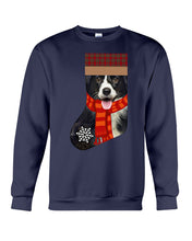 Load image into Gallery viewer, Santa Border Collie In Stock Gift For Dog Lovers Sweatshirt
