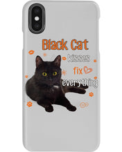 Load image into Gallery viewer, Black Cat Kisses Fix Everything Gift For Cat Lovers Phone case
