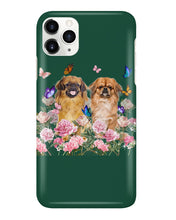 Load image into Gallery viewer, Pekingese With Peonies Gift For Dog Lovers Phone case
