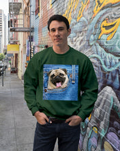 Load image into Gallery viewer, baby Pug In Denim Pocket Gift For Dog Lovers Sweatshirt
