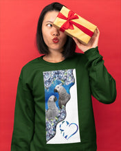 Load image into Gallery viewer, Magical Gray Couple African Parrot Gift For Bird Lovers Sweatshirt
