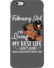 Load image into Gallery viewer, Betty Boop February Girl Living My Best Life Birthday Meaningful Gift Phone case
