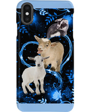 Load image into Gallery viewer, Lovely Phone Case Twinkling Blue Heart Gift For Goat Lovers Phone case
