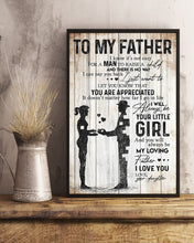 Load image into Gallery viewer, You'll Always Be My Loving Father Gift From Daughter To Father Vertical Poster
