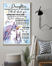Load image into Gallery viewer, Cute Unicorn Mom Gift For Daughter My Love Will Follow You Vertical Poster
