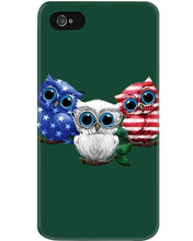 Load image into Gallery viewer, Lovely Phone Case Three Owl With US Flag Gift For Owl Lovers Phone case
