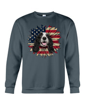 Load image into Gallery viewer, English Cocker Spaniel US Sunflower Gift For Dog Lovers Sweatshirt
