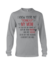 Load image into Gallery viewer, I Know You're Not Technically My Mom But Your Love Keep Me From Prison Unisex Long Sleeve
