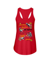 Load image into Gallery viewer, My Only Sunshine Make Me Happy Special Custom Design Ladies Flowy Tank

