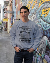 Load image into Gallery viewer, A Spoiled Husband Of   March   Freaking Awesome Wife For Birthday Gift Sweatshirt
