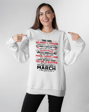 Load image into Gallery viewer, This Girl Has Fought A Thousand This Girl Was Born In March Sweatshirt
