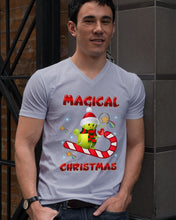 Load image into Gallery viewer, Tennis Players Magical Christmas Snowman Gift For Women Guys V-Neck
