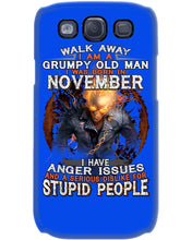 Load image into Gallery viewer, Walk Away I Am A Grumpy Old Man Who Was Born In November Birthday Gift Phone case
