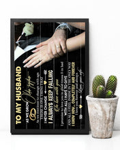 Load image into Gallery viewer, Present For  Husband Keep Falling In Love With You Custom Design Vertical Poster
