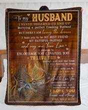 Load image into Gallery viewer, For Husband I Take You To Be My Best Friend Sherpa Blanket
