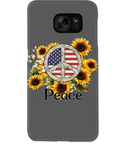 Load image into Gallery viewer, Peace Sign Sunflower Birthday Gift For Girls Phone case
