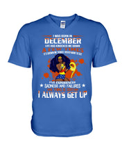 Load image into Gallery viewer, December Superwoman  Life Has Knocked Me Down Birthday Meaningful Gift Guys V-Neck
