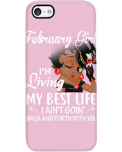 Load image into Gallery viewer, Betty Boop February Girl Living My Best Life Birthday Meaningful Gift Phone case
