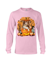 Load image into Gallery viewer, Chihuahua Book Pumpkin Halloween Gift For Dog Lovers Unisex Long Sleeve
