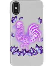 Load image into Gallery viewer, Chicken Purple Butterflies Gift For Chicken Lovers Phone case

