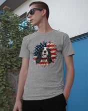 Load image into Gallery viewer, English Cocker Spaniel US Sunflower Gift For Dog Lovers Guys Tee
