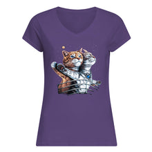 Load image into Gallery viewer, Vintage Funny Cat Love Trending Gift For Cat Lovers Ladies V-Neck
