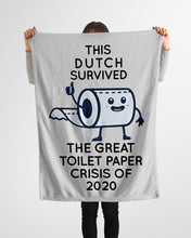 Load image into Gallery viewer, Dutch Survived The Great Toilet Paper Crisis Of 2020 For Personalized Nation Gift Fleece Blanket

