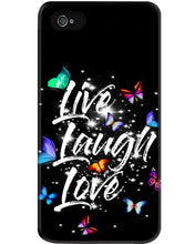 Load image into Gallery viewer, Butterfly Live Laugh Love Gift For Lover Phone case
