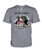 Load image into Gallery viewer, Pitbull Six Feet People Gift For Pitbull Lovers Guys V-Neck
