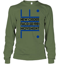 Load image into Gallery viewer, New Order Facd 501981 Movement Simple Unique Custom Design Unisex Long Sleeve
