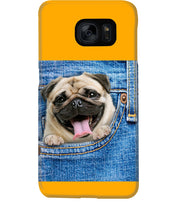 Load image into Gallery viewer, baby Pug In Denim Pocket Gift For Dog Lovers Phone case
