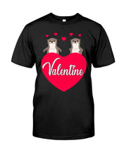 Load image into Gallery viewer, Couple Otter Valentine's Day Gift For Otter Lovers Guys Tee
