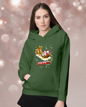Load image into Gallery viewer, Baseball Xmas Sleigh Loading Gift For Baseball Lovers Hoodie
