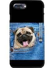 Load image into Gallery viewer, baby Pug In Denim Pocket Gift For Dog Lovers Phone case
