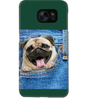 Load image into Gallery viewer, baby Pug In Denim Pocket Gift For Dog Lovers Phone case
