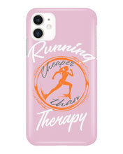 Load image into Gallery viewer, Running Cheaper Than Therapy Gift For Running Lovers Phone case
