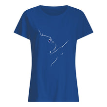 Load image into Gallery viewer, I Love My Frenchie Custom Design Gift For Friends Ladies Tee

