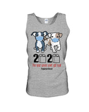 Load image into Gallery viewer, 2020 The Year When Shit Got Real Quarantined Trending Unisex Tank Top
