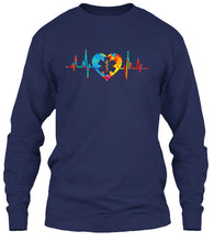 Load image into Gallery viewer, Veterinary Symbol My Heartbeat Meaningful Gift For Women Unisex Long Sleeve
