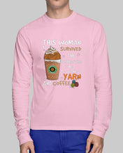 Load image into Gallery viewer, The Quarantine Time With Yarn And Coffee Gift For Women Unisex Long Sleeve
