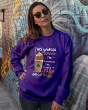 Load image into Gallery viewer, The Quarantine Time With Yarn And Coffee Gift For Women Sweatshirt
