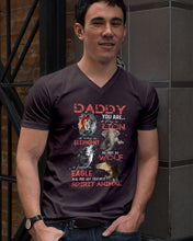 Load image into Gallery viewer, Daddy You Are As Strong As Lion Trending Gift For Animal Lovers Guys V-Neck
