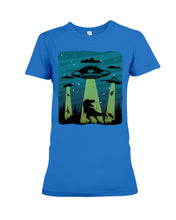 Load image into Gallery viewer, UFA Dinosaur T Rex Sky Full Of Stars Ladies Tee
