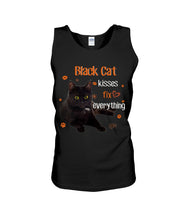 Load image into Gallery viewer, Black Cat Kisses Fix Everything Gift For Cat Lovers Unisex Tank Top
