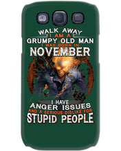 Load image into Gallery viewer, Walk Away I Am A Grumpy Old Man Who Was Born In November Birthday Gift Phone case
