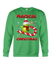 Load image into Gallery viewer, Tennis Players Magical Christmas Snowman Gift For Women Sweatshirt
